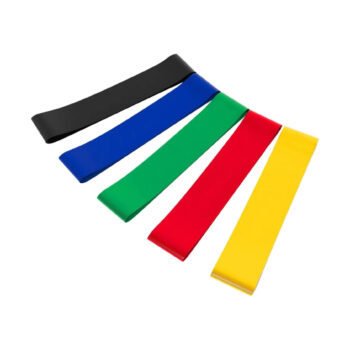 Juego de 5 bandas elásticas para ejercicio, entrenamiento de fuerza sin pesas, terapia física, bandas elásticas para pilates, hogar, yoga, fitness